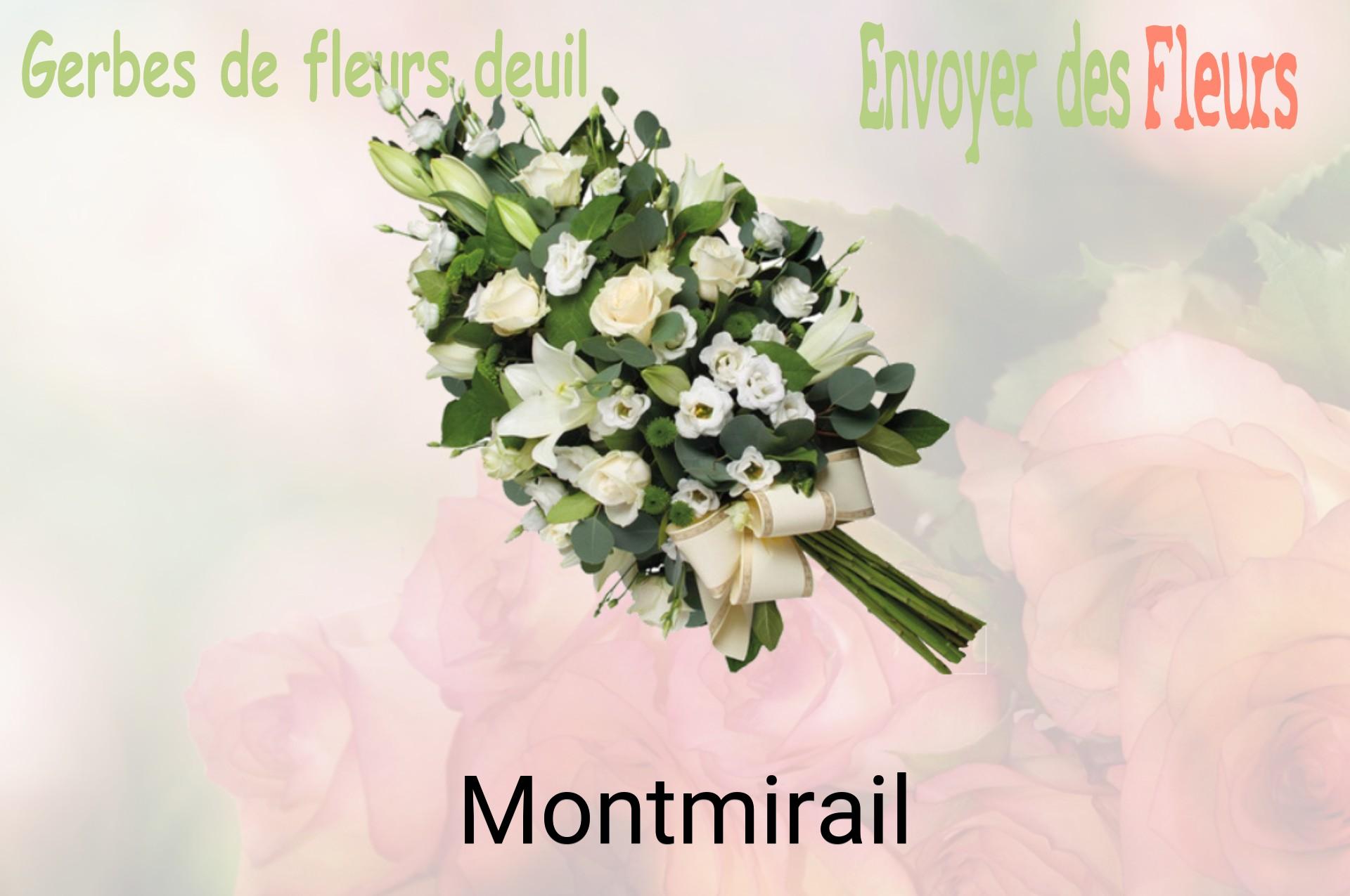 Gerbe de fleurs de deuil livrée à Montmirail